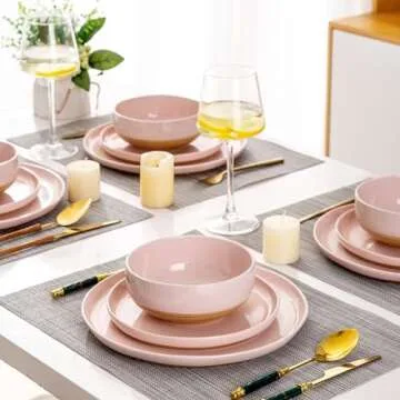 AmorArc 12-Piece Safe Dinnerware Set for All Occasions