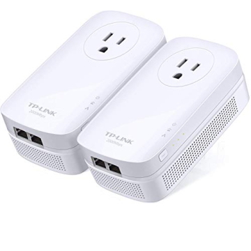 tp-link AV2000 Mbps Powerline Ethernet Adapter - Gigabit Port, Ethernet Over Power, Plug&Play, Power Saving, MU-MIMO, Noise Filtering(TL-PA9020P KIT) (Renewed)