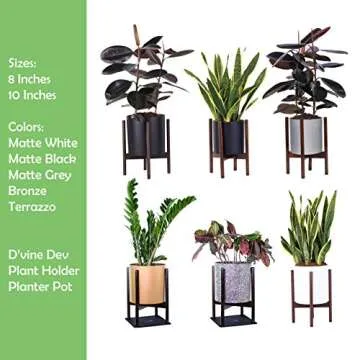 Stylish 10 Inch Round Terrazzo Planter Pot for Indoor Use