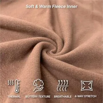 ALWAYS Women's Fleece Lined Jogger - Warm Buttery Soft Casual Cozy Winter Sweatpants with Pockets White M