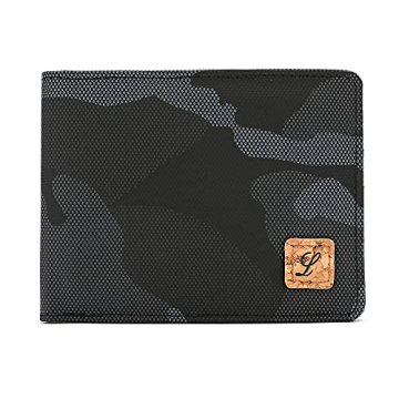 Lanyani Lightweight Minimalist Bifold Wallet with RFID Blocking for Boys and Men