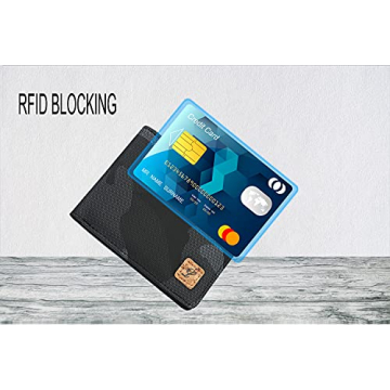 Lanyani Minimalist Bifold RFID Wallet for Boys and Men