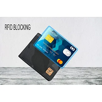 Lanyani Minimalist Bifold RFID Wallet for Boys and Men