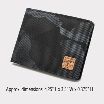 Lanyani Minimalist Bifold RFID Wallet for Boys and Men