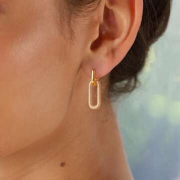 Elegant Tituthia Gold Dangle Earrings for Women