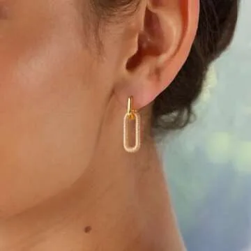 Elegant Tituthia Gold Dangle Earrings for Women
