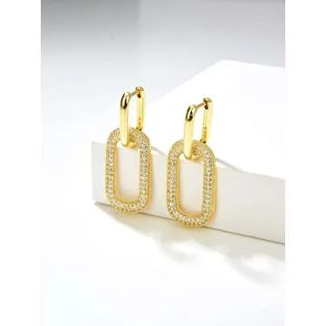 Elegant Tituthia Gold Dangle Earrings for Women