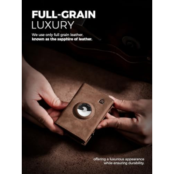 Lorzor AirTag Wallet - Luxury Leather, RFID Protection, Stylish