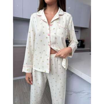 Verdusa Women's Printed Pajama Sets for Stylish Sleepwear