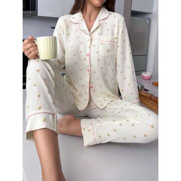 Verdusa Women's Printed Pajama Sets for Stylish Sleepwear