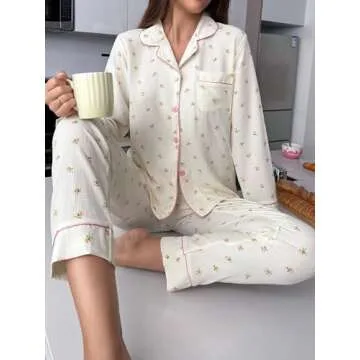 Verdusa Women's Printed Pajama Sets for Stylish Sleepwear