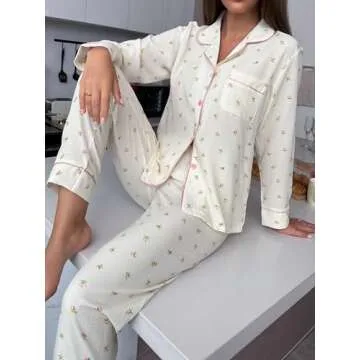 Verdusa Women's Printed Pajama Sets for Stylish Sleepwear
