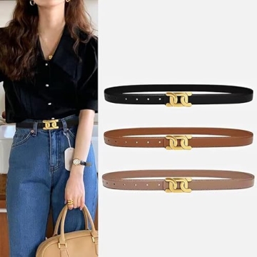 Stylish Yuangu Women's Leather Belts for Everyday Wear