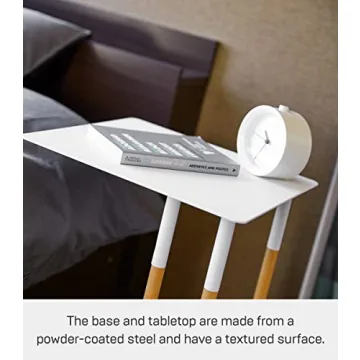 Modern C Table for Living Room and Bedroom - 22" Steel