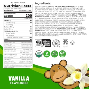 Nourishing Vanilla Vegan Protein Shake for Kids