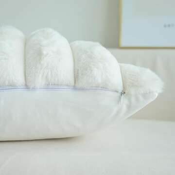 JOJUSIS Faux Fur Throw Pillow Covers Pack of 2 - Stylish Decor