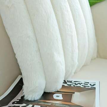 JOJUSIS Faux Fur Throw Pillow Covers Pack of 2 - Stylish Decor