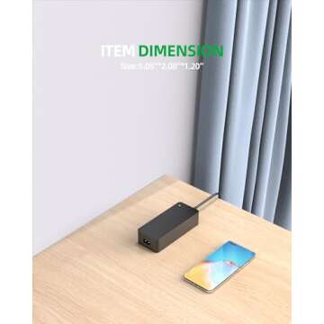 15V Charger Fit for Neewer Light - (UL Safety Certified Products)(Compatible with P600 RGB660 RGB960), Round Connector