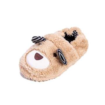 Toddler Boys Slippers Cartoon Cute Animals Plush Warm Home Shoes