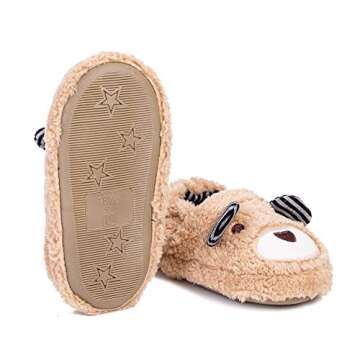 Toddler Boys Slippers Cartoon Cute Animals Plush Warm Home Shoes