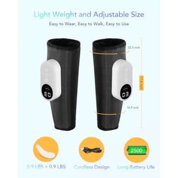 LINGTENG Calf Air Compression Massager for Circulation