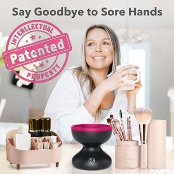 Alyfini Electric Makeup Brush Cleaner - USB Automatic Cleaning