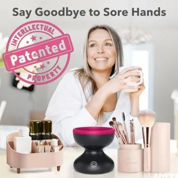 Alyfini Electric Makeup Brush Cleaner - USB Automatic Cleaning