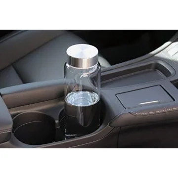 Kablo 32 oz Glass Water Bottle, Wide Mouth, BPA Free with Leak-Proof Stainless Steel Lid (1st Generation)