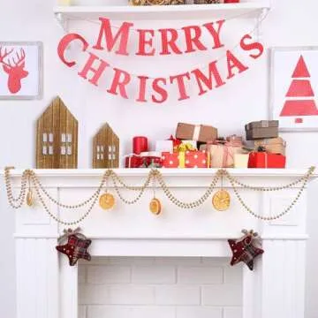 Yousoontic Wooden Houses Set - Perfect for Christmas Crafts