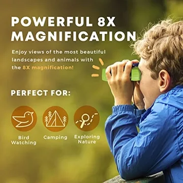 Kids Binoculars with Compass & Magnifying Glass Set