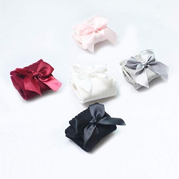 DRESHOW BQUBO Baby Knee High Sock Toddler Girl Dress Socks Baby Knit Stocking Cotton Infant Girls Socks