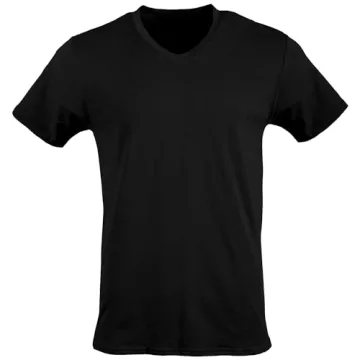 Gildan Men's V-Neck T-Shirts 12-Pack in Black