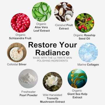 Alitura Anti-Aging Pearl Facial Cleanser For Men and Women with Marine Collagen - Finally Have Clear Acne-Free Skin - Made with Organic Ingredients - 3.4 oz (100 ml)