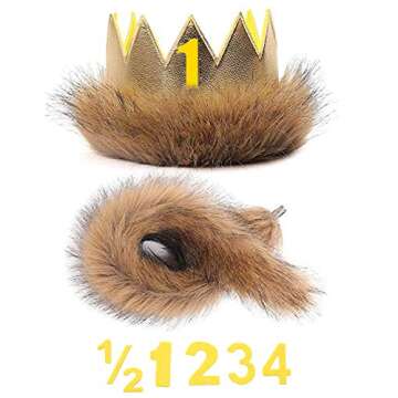 Shalofer Baby Boy First Birthday Outfit Wild One Romper Halloween Costume (WILD ONE-Beige,12-18 Months)