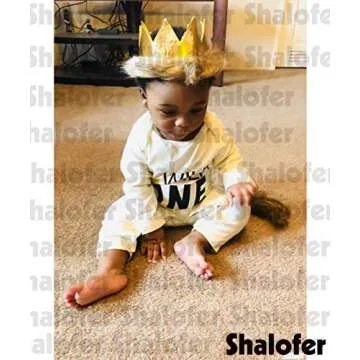 Shalofer Baby Boy First Birthday Outfit Wild One Romper Halloween Costume (WILD ONE-Beige,12-18 Months)