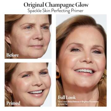 LAURA GELLER NEW YORK Spackle Primer - Champagne Glow - Super-Size 2 Fl Oz - Hyaluronic Acid Makeup ...