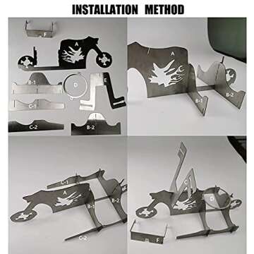 QYLPNB Motorcycle Beer Can Chicken Holder for Grilling