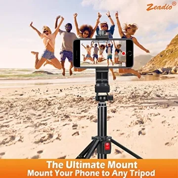 Zeadio Tripod Smartphone Mount for All Phone Models