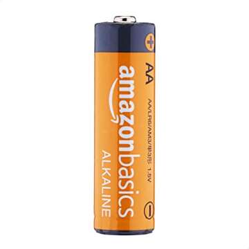 Amazon Basics 20-Pack AA Alkaline Batteries, 1.5 Volt, Long-Lasting Power