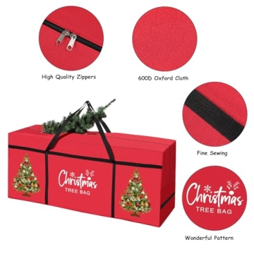 Tavaleu 7.5 FT Christmas Tree Storage Bag - Heavy Duty