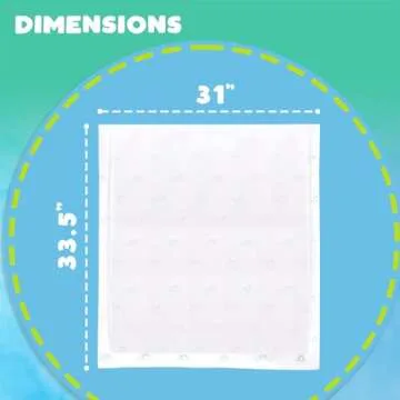 KinderSense® Ultra Absorbent Disposable Bed Pads for Potty Training 33.5" x 31" (20 Count) - Bedwetting Mat & Mattress Protector - Incontinence Pads with Adhesive Leakproof | Alt. to Training Pants