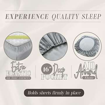 Elegant Comfort Holiday Printed 6-Piece Sheet Set, 1500 Thread Count, Breathable and Super Soft Material, Wrinkle Resistant, Fitted Sheets with Smart Pockets, 6PC Full, Snow Flake Burgundy