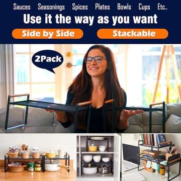 Stylish DOTORYDESIGN Stackable Organizer Set for Kitchen