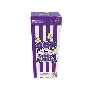 Learning Resources POP for Word Families Game, Word Families, Vocabulary and Rhyming, For 2-4 player...