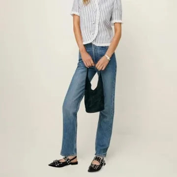 Dsevht Black Buckle Ballet Flats for Women - Stylish Comfort