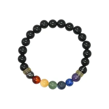Unisex Black Obsidian Chakra Bracelet - Healing Gift for All