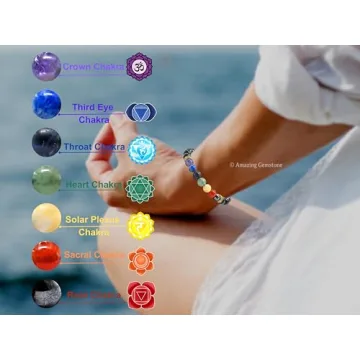 Unisex Black Obsidian Chakra Bracelet - Healing Gift for All