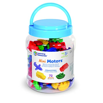 Mini Motors Counting and Sorting Fun Set - 72 Pieces