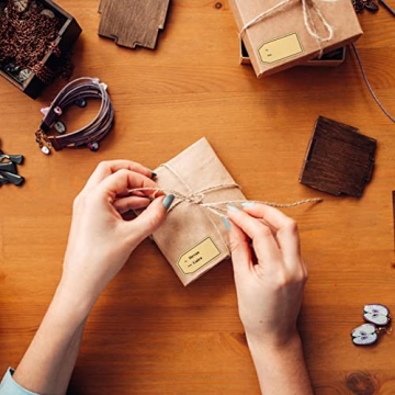 600 Kraft Gift Tag Stickers for All Occasions
