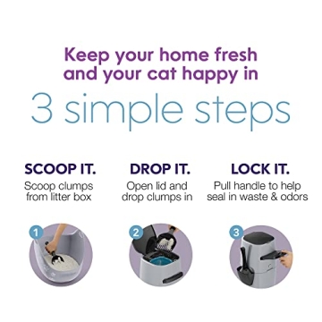 Litter Genie Plus for Easy Litter Disposal & Odor Control